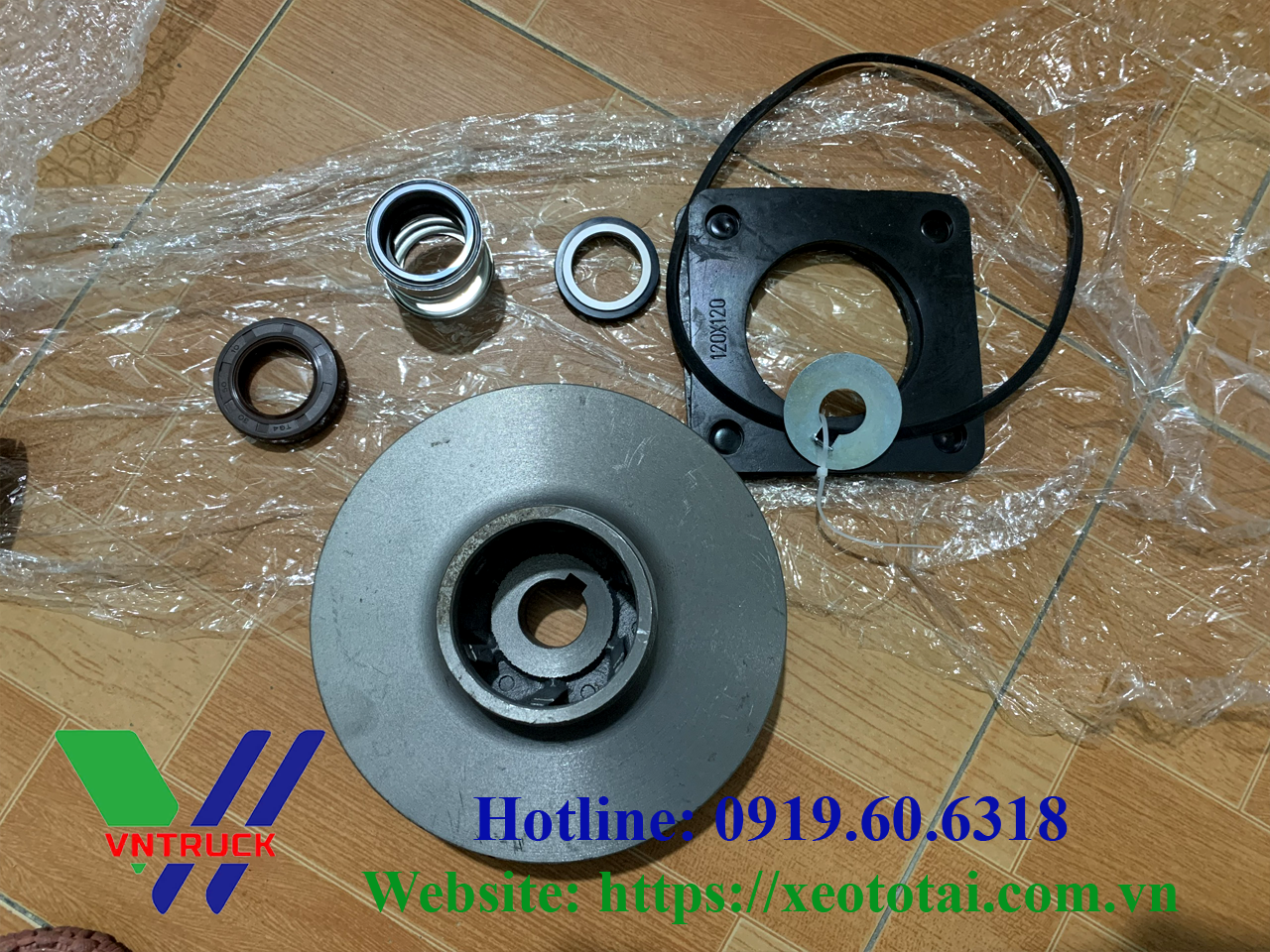 Bộ Cánh Và Phớt Bơm Nước 40m3 Xe Tưới Nước Rửa Đường