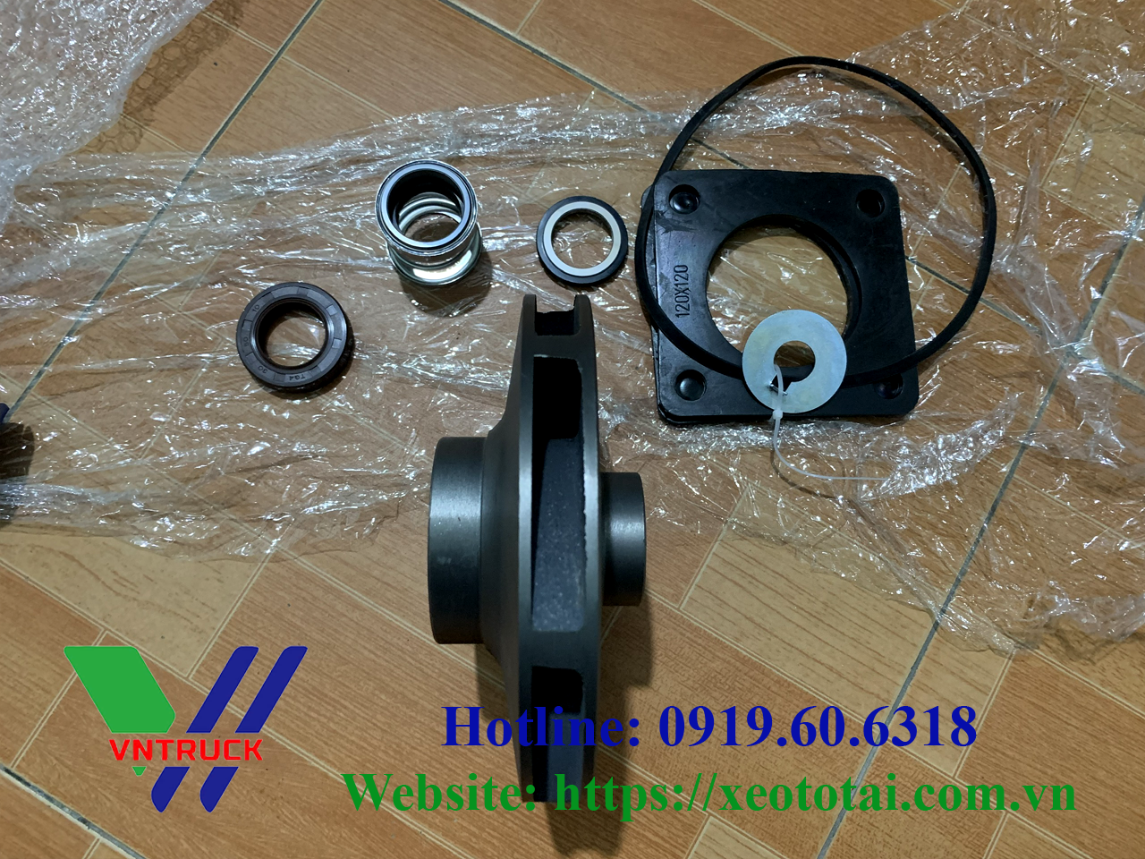 Bộ Cánh Bơm Và Phớt Bơm 65QZF-40/50 Xe Phun Nước Rửa Đường