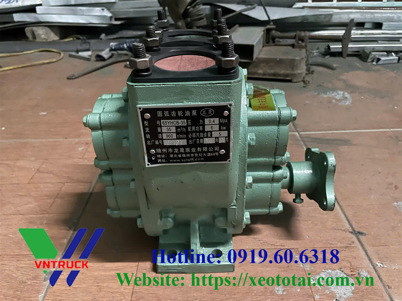 Bơm Nước 35m3 Xe Chở Xăng Dầu