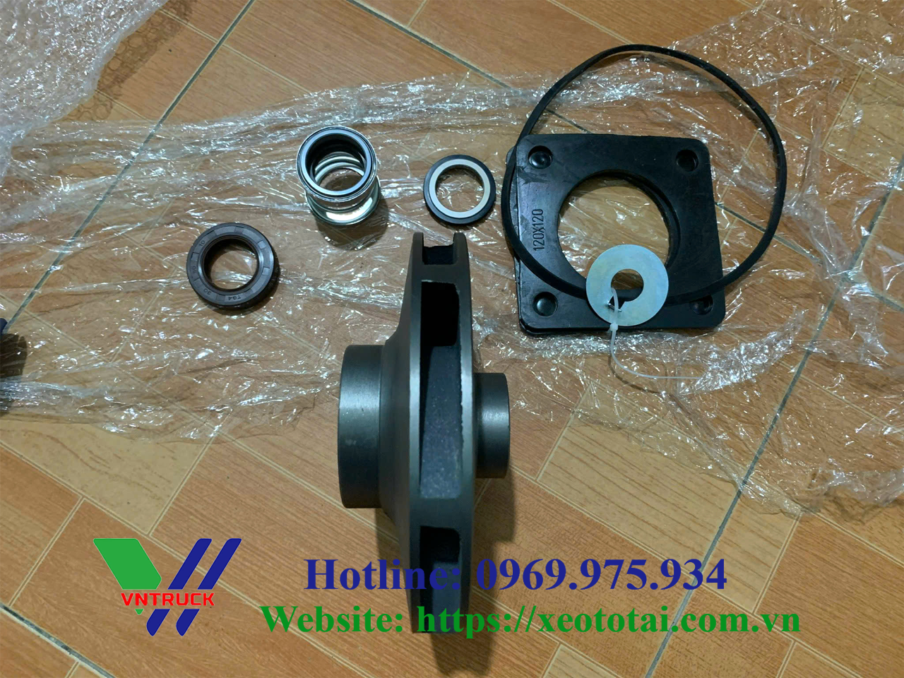 Bộ Cánh và Phớt Bơm Nước 40m3 Xe Tưới Nước Rửa Đường