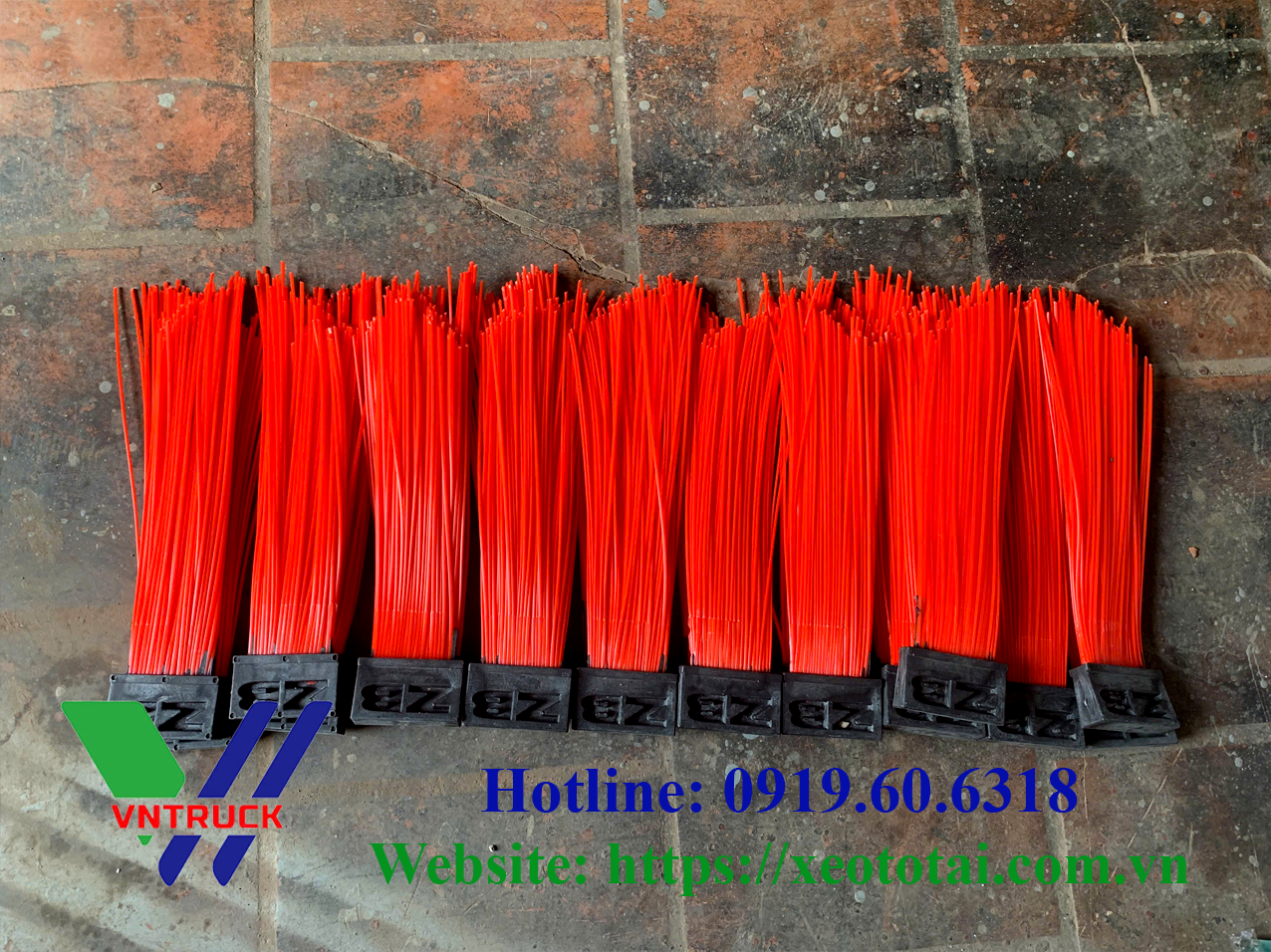 Chổi Xe Quét Đường Nan Chổi Nhựa