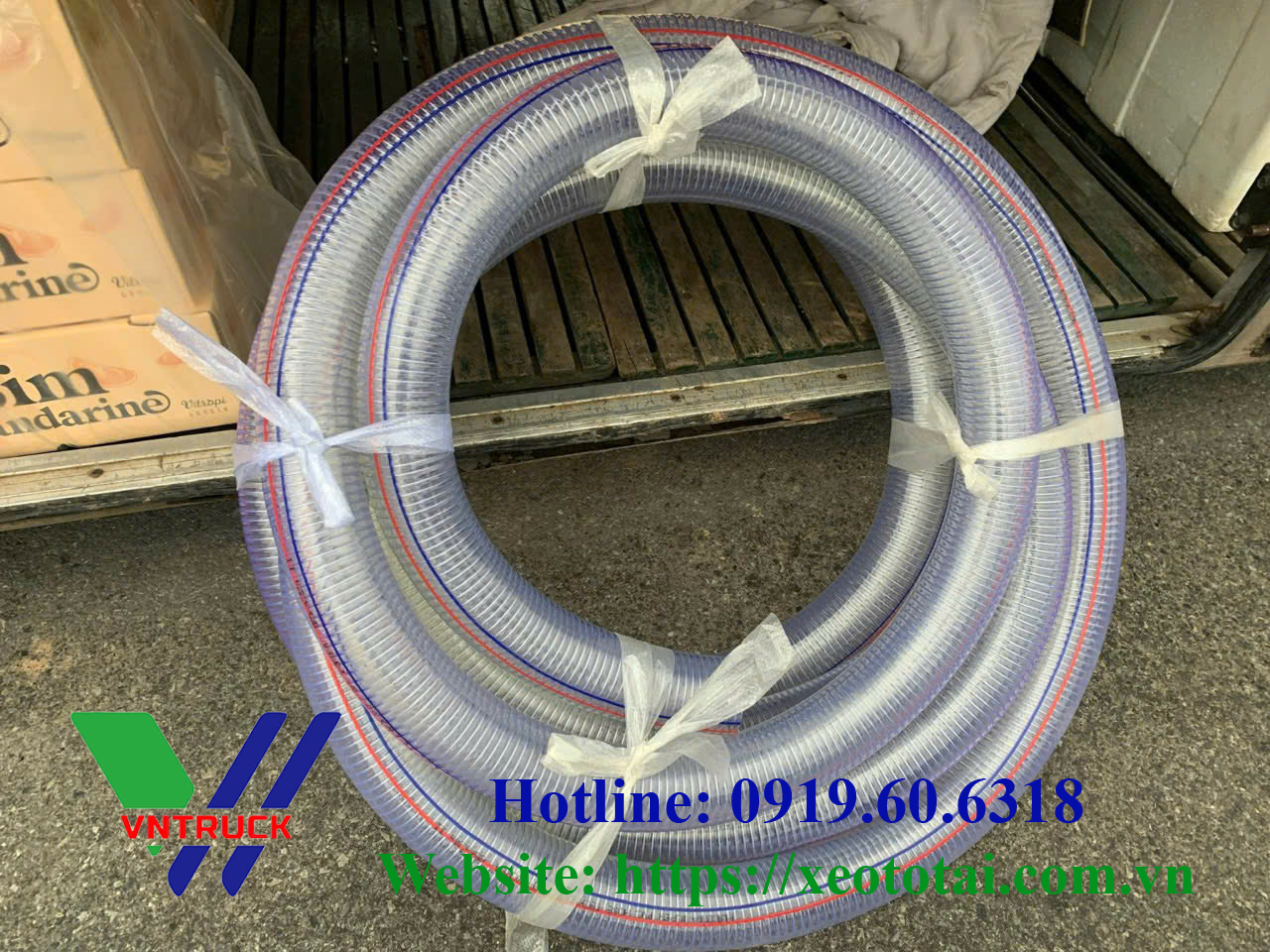 Ống Nhựa Lõi Thép DN65 Xe Tưới Nước Rửa Đường