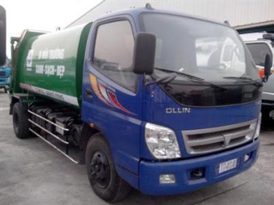 Xe cuốn ép rác 6 khối Thaco Olin 500B