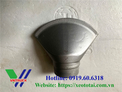Bép Phun Mỏ Vịt Inox Ren Ngoài Xe Bồn Tưới Nước